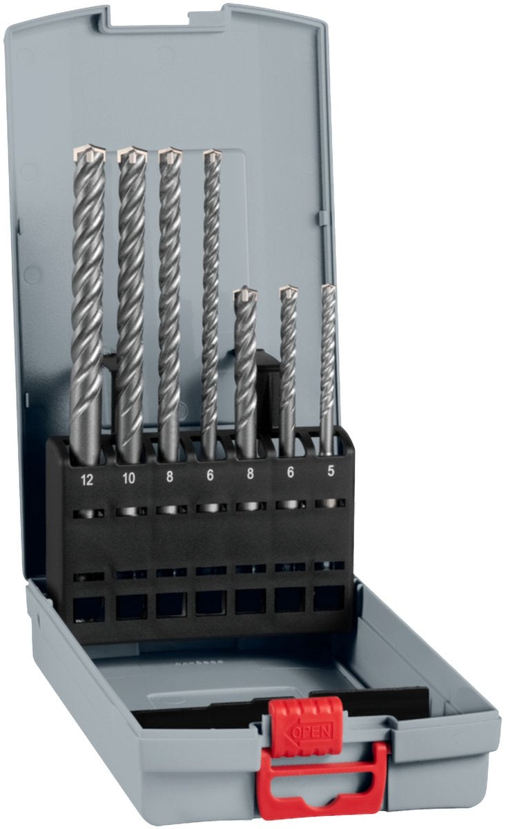 Bosch pro sds plus-5x boorhamerset 5 6 8 6 8 10 12 mm 7-delig - 2...