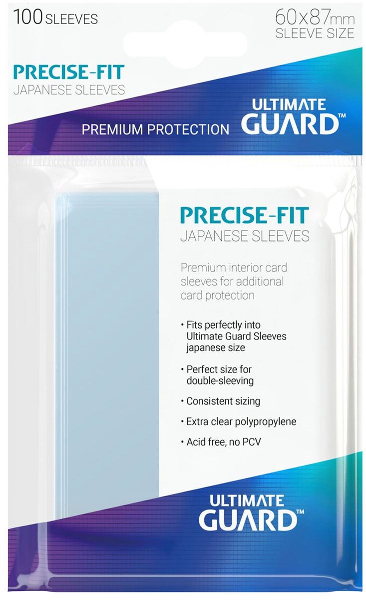 Ultimate guard precise-fit sleeves japanese size (100)