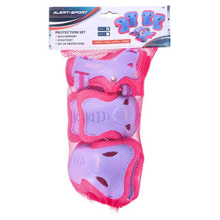 Alert sport skate beschermset kinderen 3 delig (maat s) roze | 2 stuks