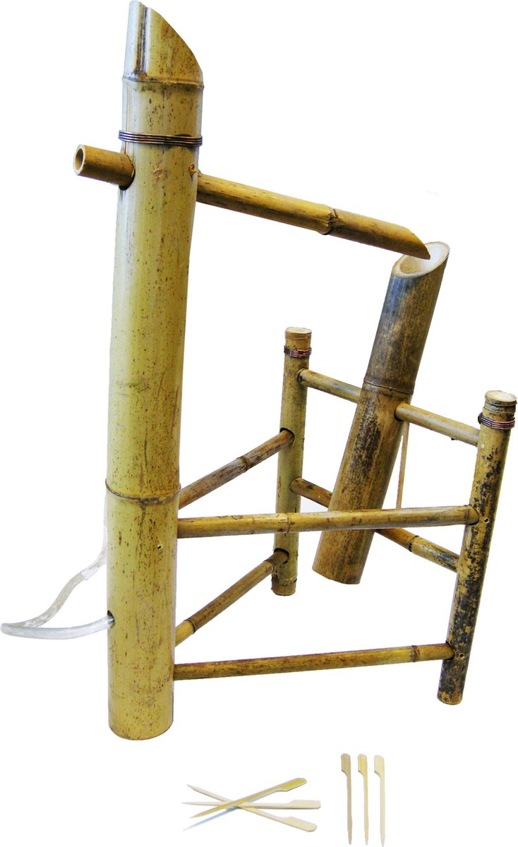 Ubbink acquaarte - bamboo water seesaw water ornament (brown)