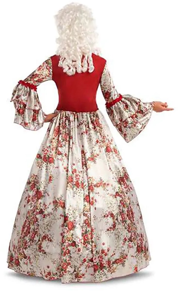 Viving costumes juinsa - barok prinsessenkostuum met bloemen voor dames - xl