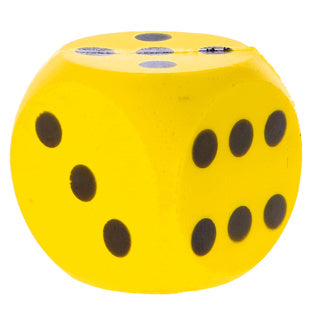 Basis dobbelsteen zacht geel 16 cm