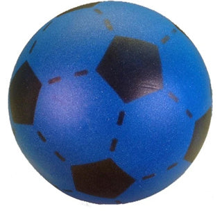 Overige merken zachte voetbal 20 cm blauw zwart