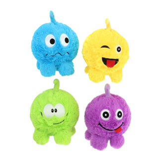 Pluchiez bal stuiterende harige pluizige vriend 23 cm assorti
