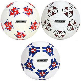 Alert sport voetbal rublatex (maat 5 360-380 gr) assorti | 5 stuks