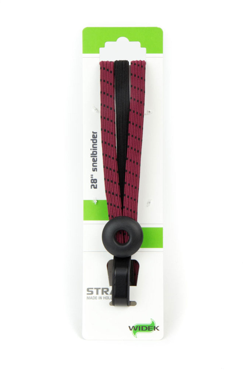 Qibbel widek triobinder oog met haak 3x12mm zwart bordeaux