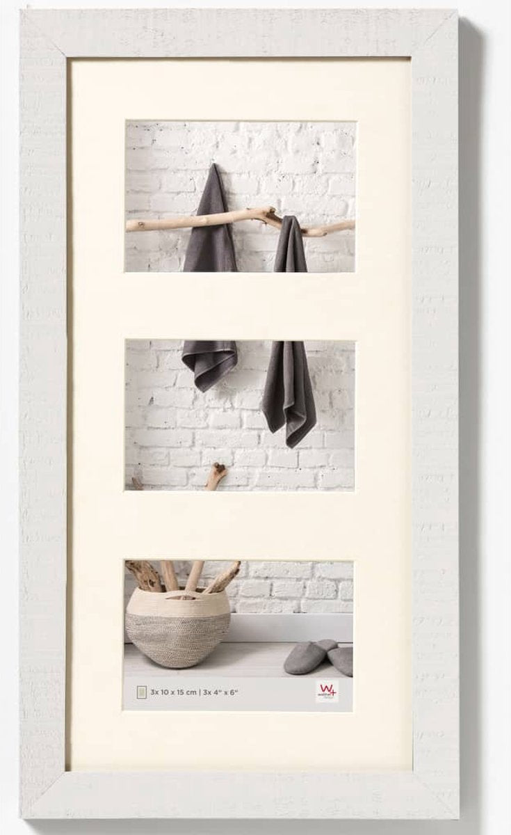 Walther home - houten lijst - fotoformaat 3x10x15 cm - polair wit