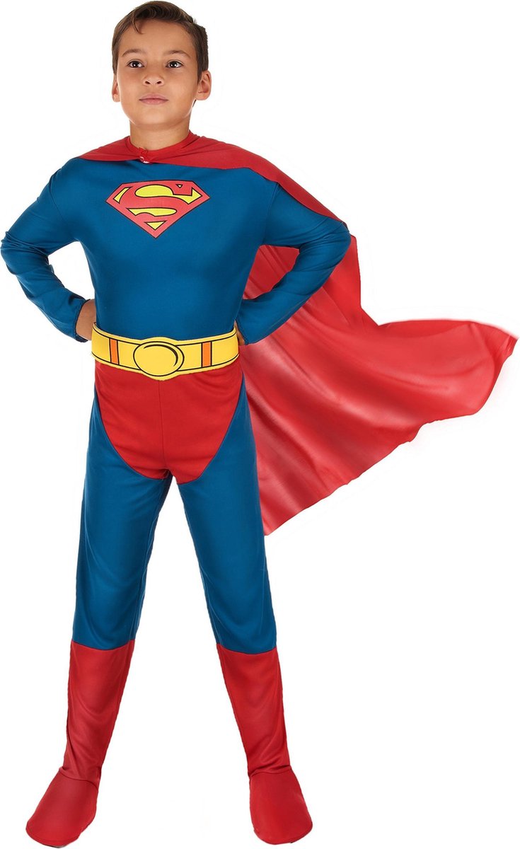 Vegaoo superman™-kostuum voor jongens - verkleedkleding - 116 122