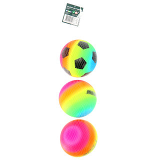 Alert voetbal regenboog pvc