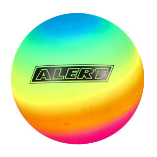 Alert voetbal regenboog pvc