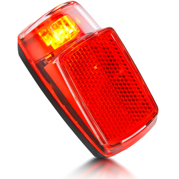 Achterlicht spatbord Edge Vida - 1 led - inclusief batterijen (op kaart)
