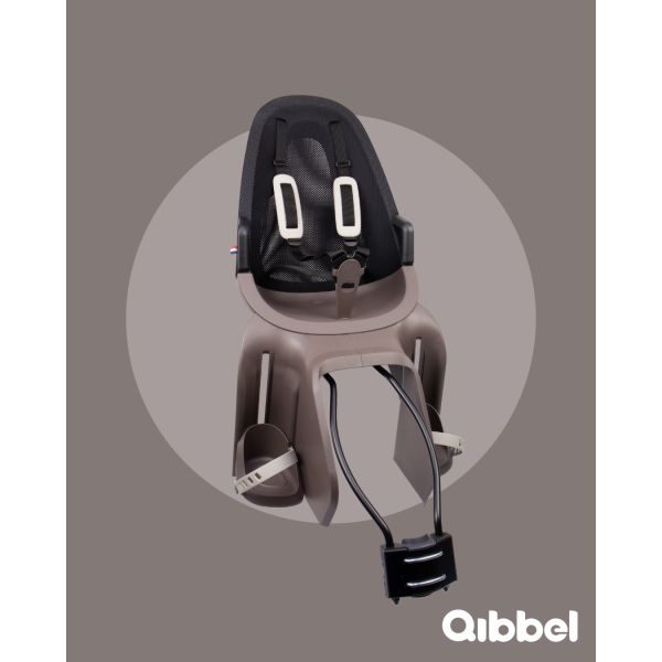 Qibbel achterzitje air frame zwart lichtbruin
