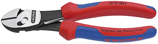 Knipex twinforce zijsnijtang 7372180f kniptang (rood blauw)