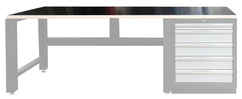 Superspark grs werkbank mat rubber 100x70cm zw