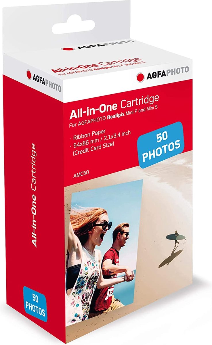 Agfaphoto amc50 fotopapier voor fotoprinter 1 stuk(s)