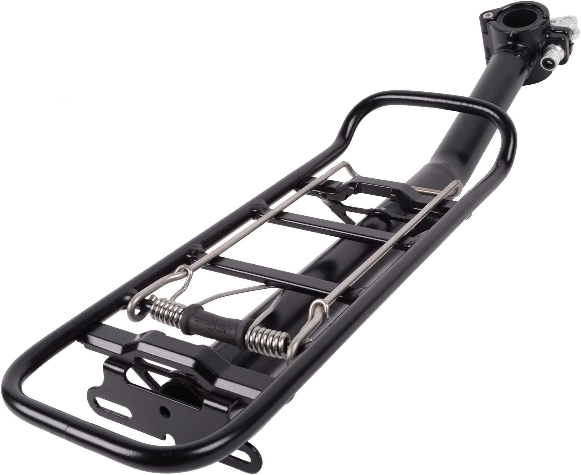 Atranvelo bagagedrager achter tour 365 zadelpen avs . rear rack at.velo tour 365 seatpost avs alu