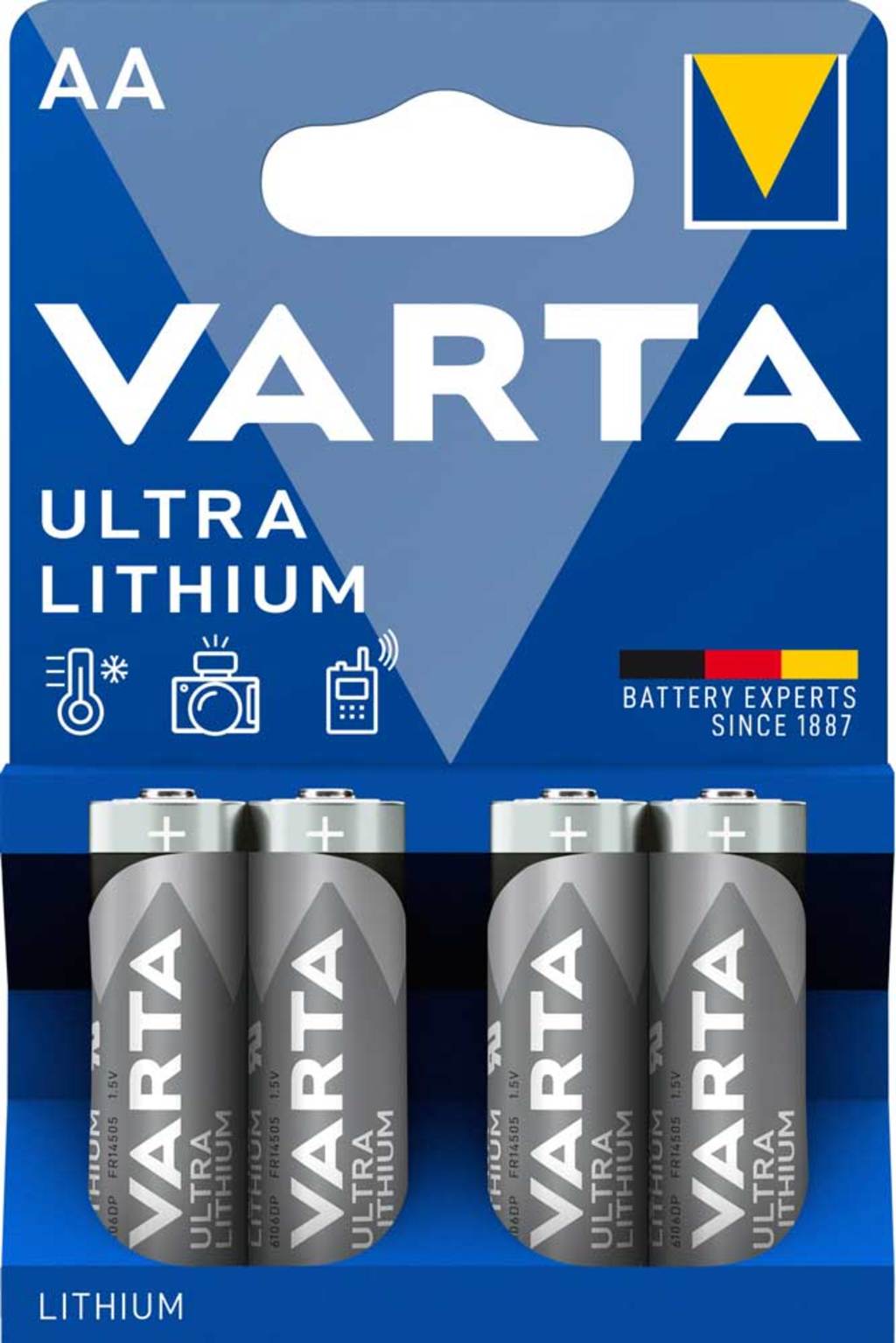 Varta batt va ultra lithium aa krt a 4