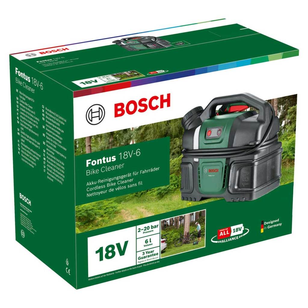 Bosch grs fontus drukreiniger bike kit 18v z accu