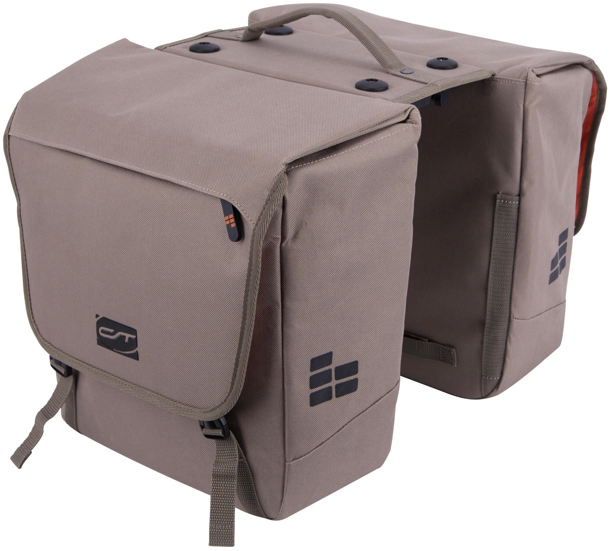 Contec dubbele tas via.tour double rt ct bag via tour double desert sand, rt