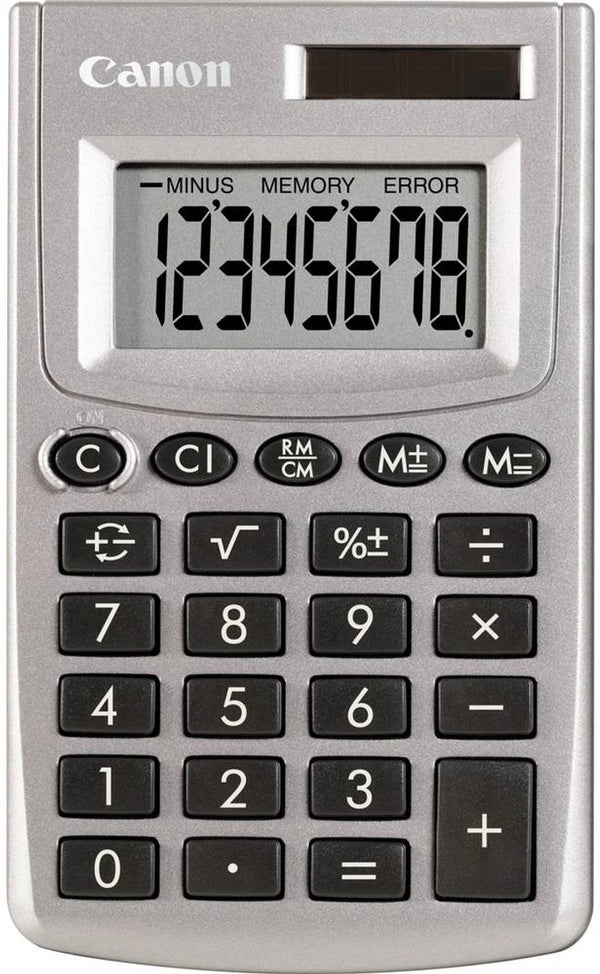 Canon ls-270l zakrekenmachine zilver aantal displayposities: 8 werkt op zonne-energie, werkt op batterijen (b x h x d)