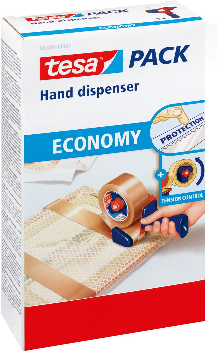 Tesa packing tape handdispenser economy robuust voor verpakking plakband – tot 50cm breed