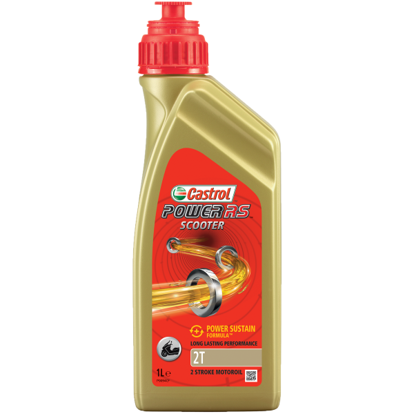 Castrol Olie Power RS Scooter 2T fles à 1 liter