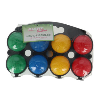 Alert outdoor jeu de boulesset kunststof 8 ballen