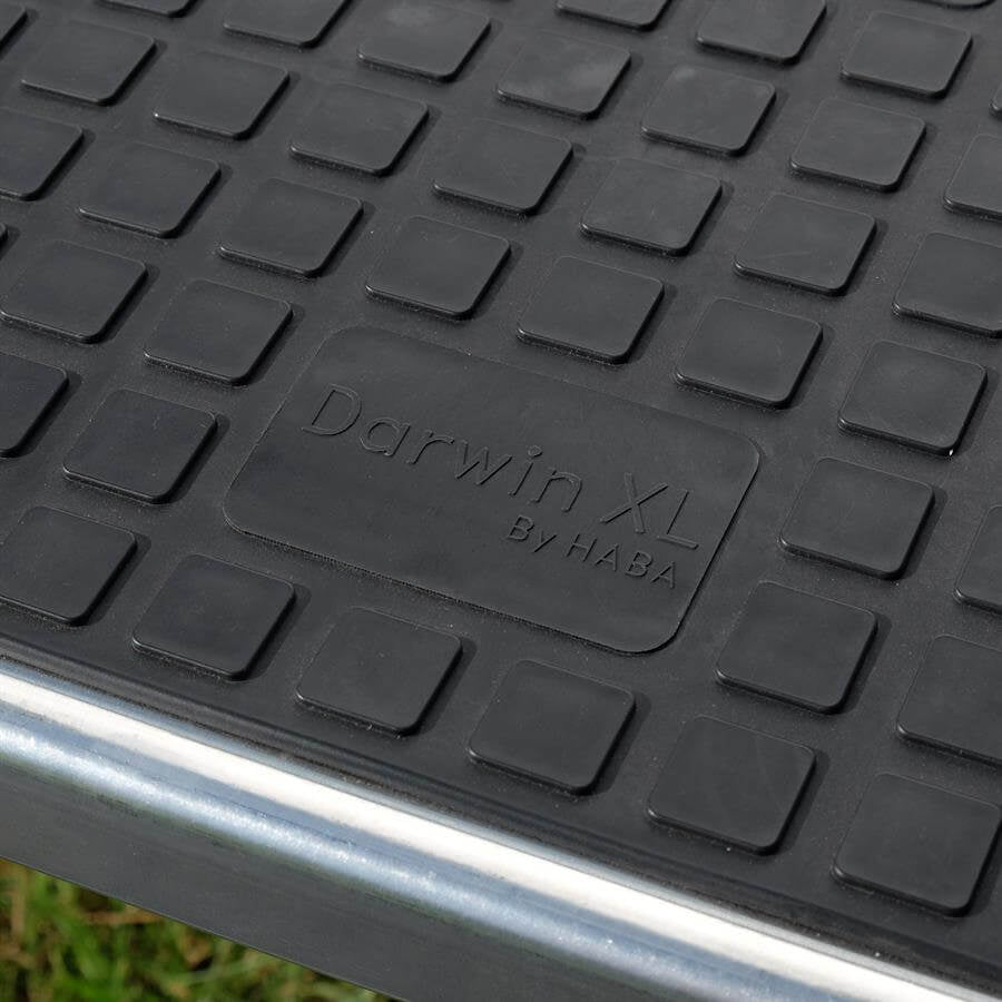 Darwin xl aluminium dubbele opstap met extra brede treden