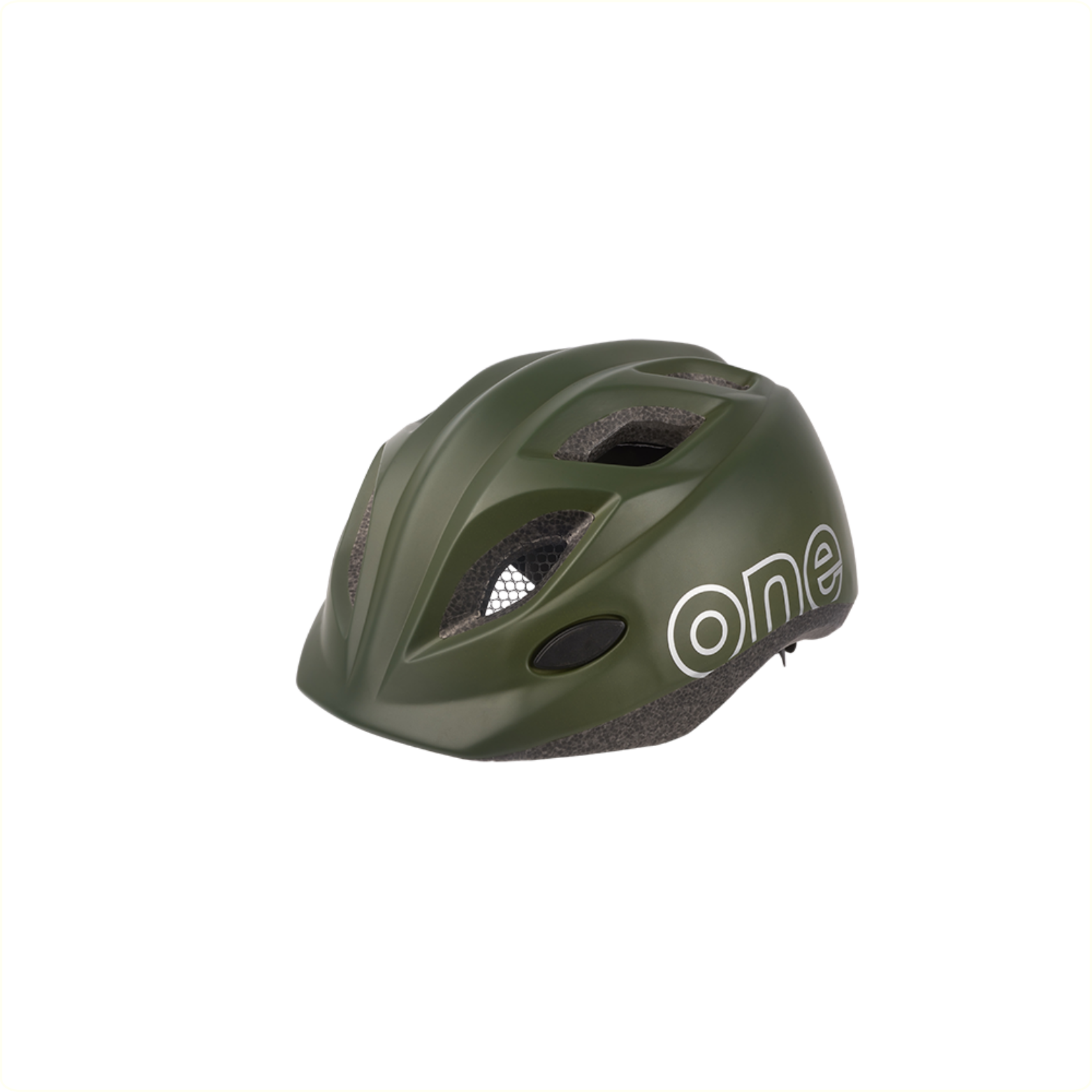 Kinderhelm 52-56cm bobike one plus olijfgroen mat