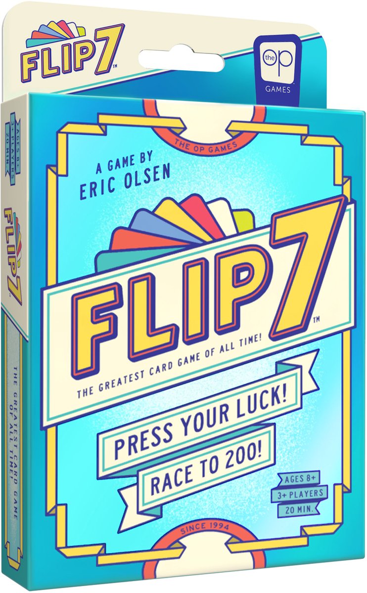 Asmodee flip 7 kaartspel (engelse versie)