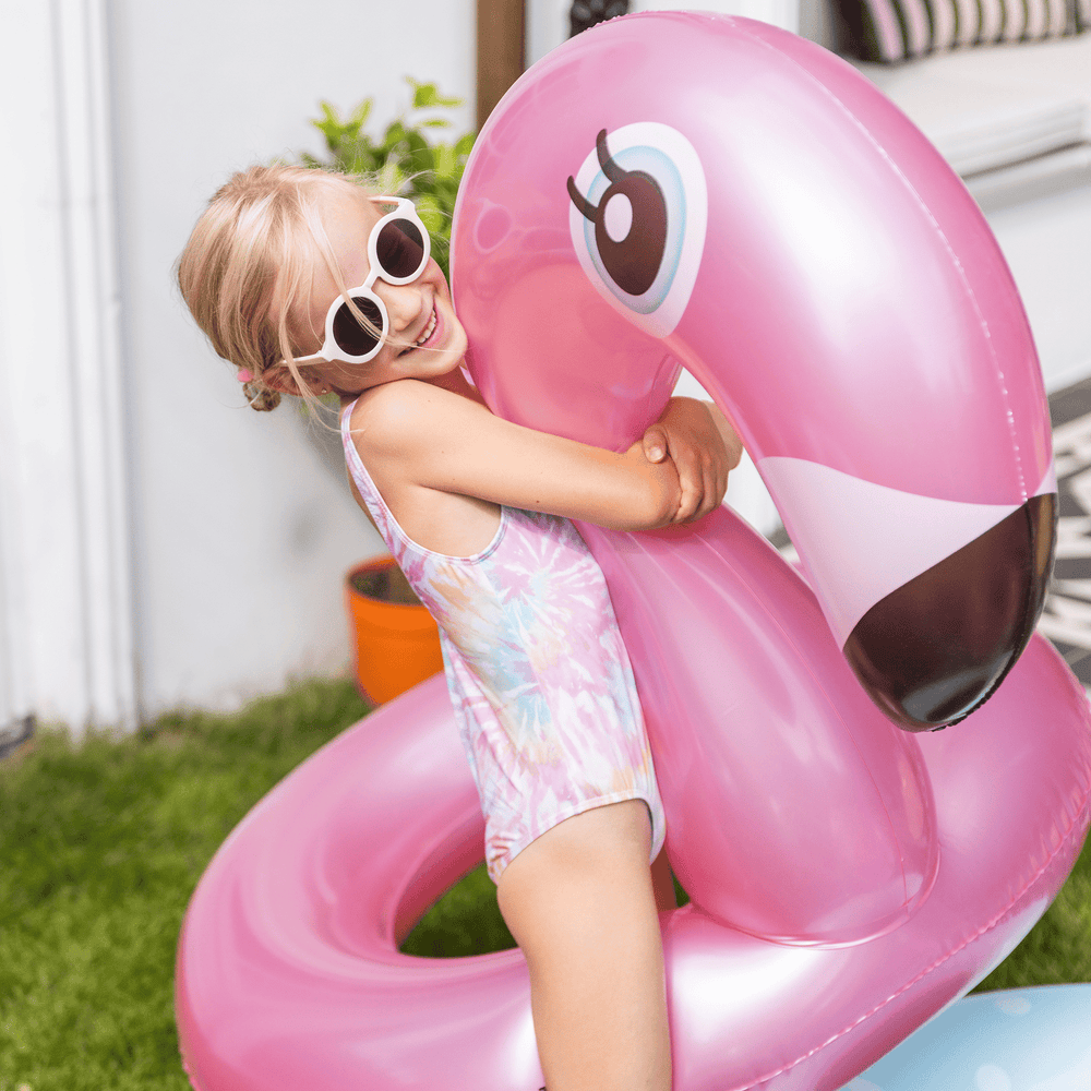 Droomlandschap | rosé goud flamingo zwemband ø 95 cm