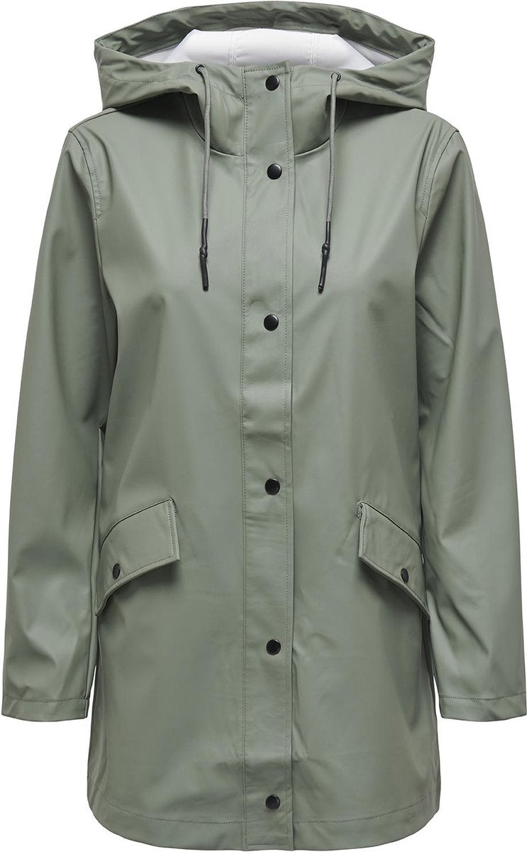 Only jas onlelisa raincoat otw noos 15261734 agave green dames maat - s