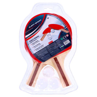 Alert sport tafeltennisset met 2 batjes en 3 ballen