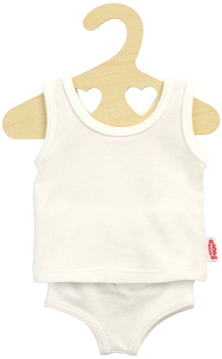Heless poppenondergoed wit 20-25 cm - babypop kleding set.