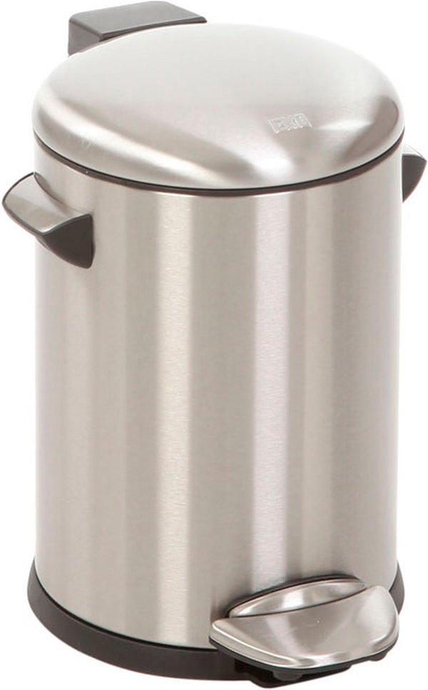 Eko - belle deluxe pedaalemmer 3 liter - stainless steel plastic - mat rvs - prullenbak
