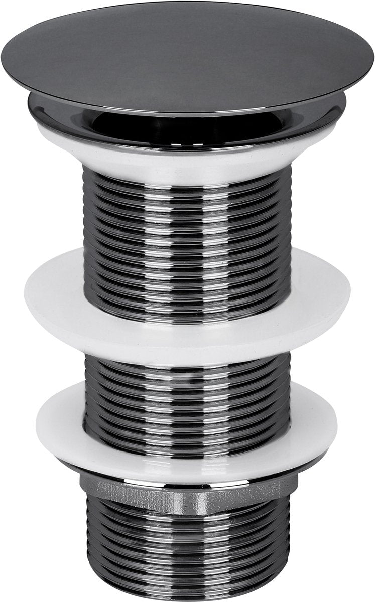 Differnz afvoerplug gun metal - always open mix match - maat: l - 㘠72 mm