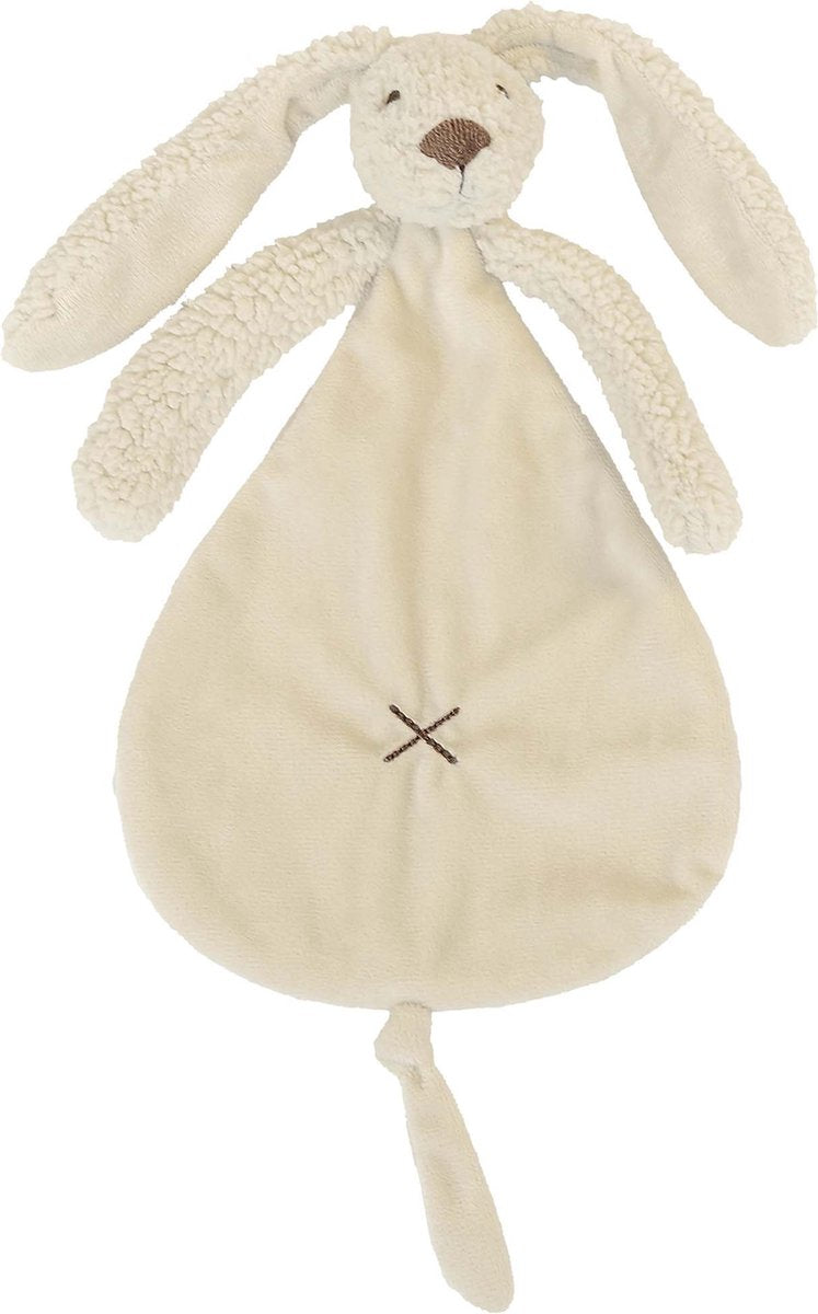 Happy horse recycled konijn richie knuffeldoekje - beige - baby cadeau