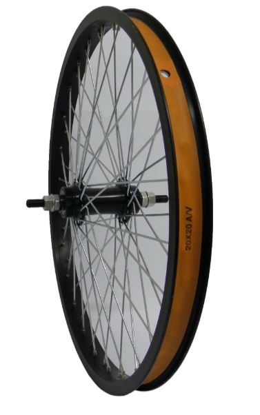 Achterwiel 20x1.75 vrijloop alu