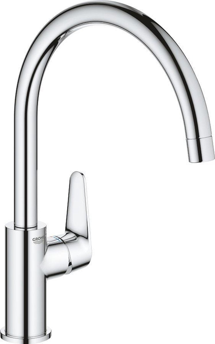 Grohe start curve keukenmengkraan - draaibare uitloop - chroom