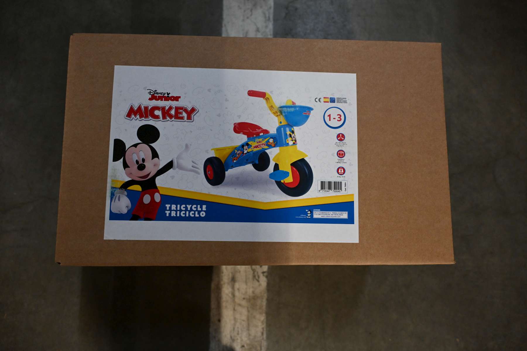 Mickey mouse driewieler disney mickey - jongens - blauw