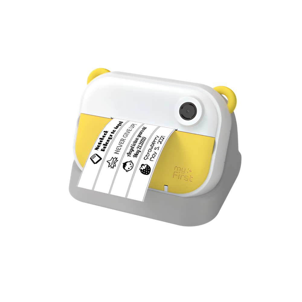 Myfirst camera insta wi geel + gratis wi thermal sticker kleur patroon