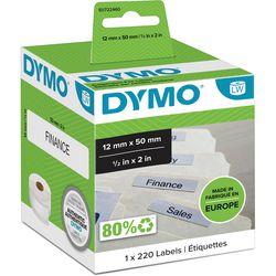 Hangmapetiketten dymo 12x50mm