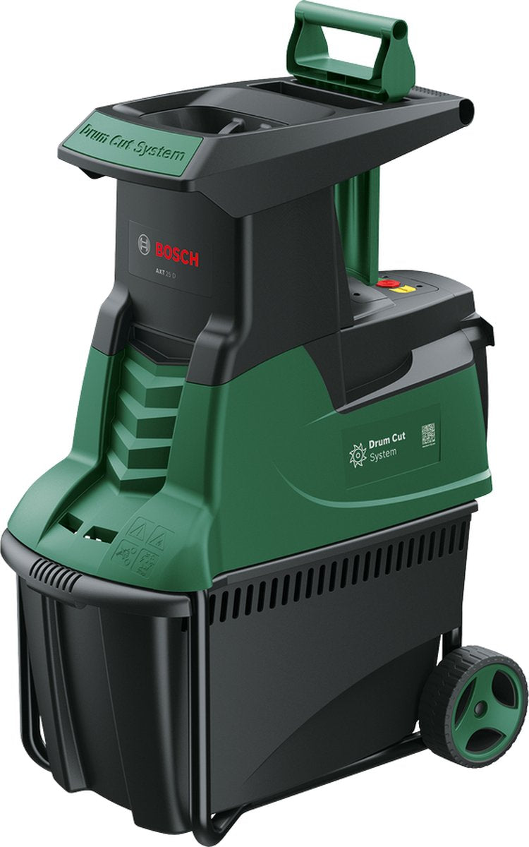 Bosch axt 25 d hakselaar - 2.500 w - incl. 53 l opvangbak en aanduwstok