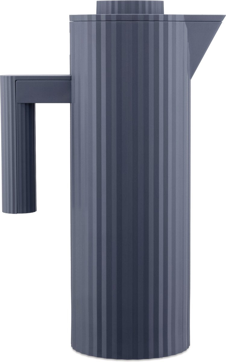 Alessi plissé thermoskan blauw