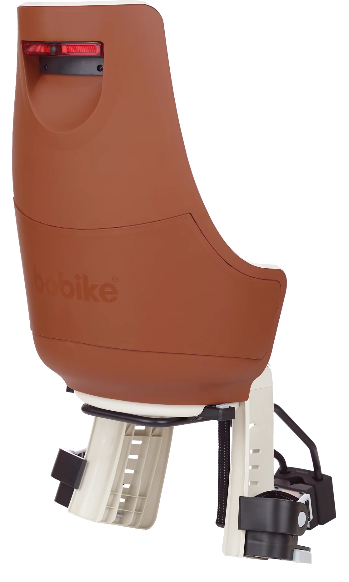 Siège enfant derrière Bobike Maxi Exclusive Tour Plus - marron cannelle - fixation cadre (FF)