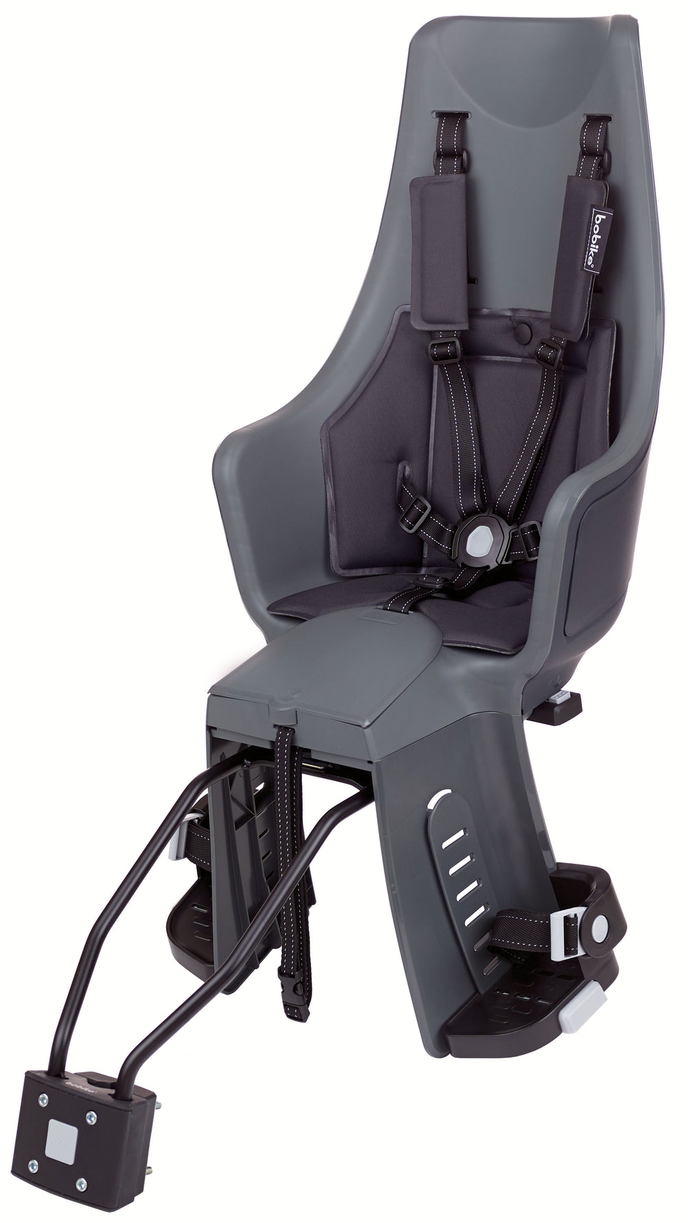 Bobike Kinderzitje achter Maxi Exclusive Plus urban grijs framebevestiging (FF)