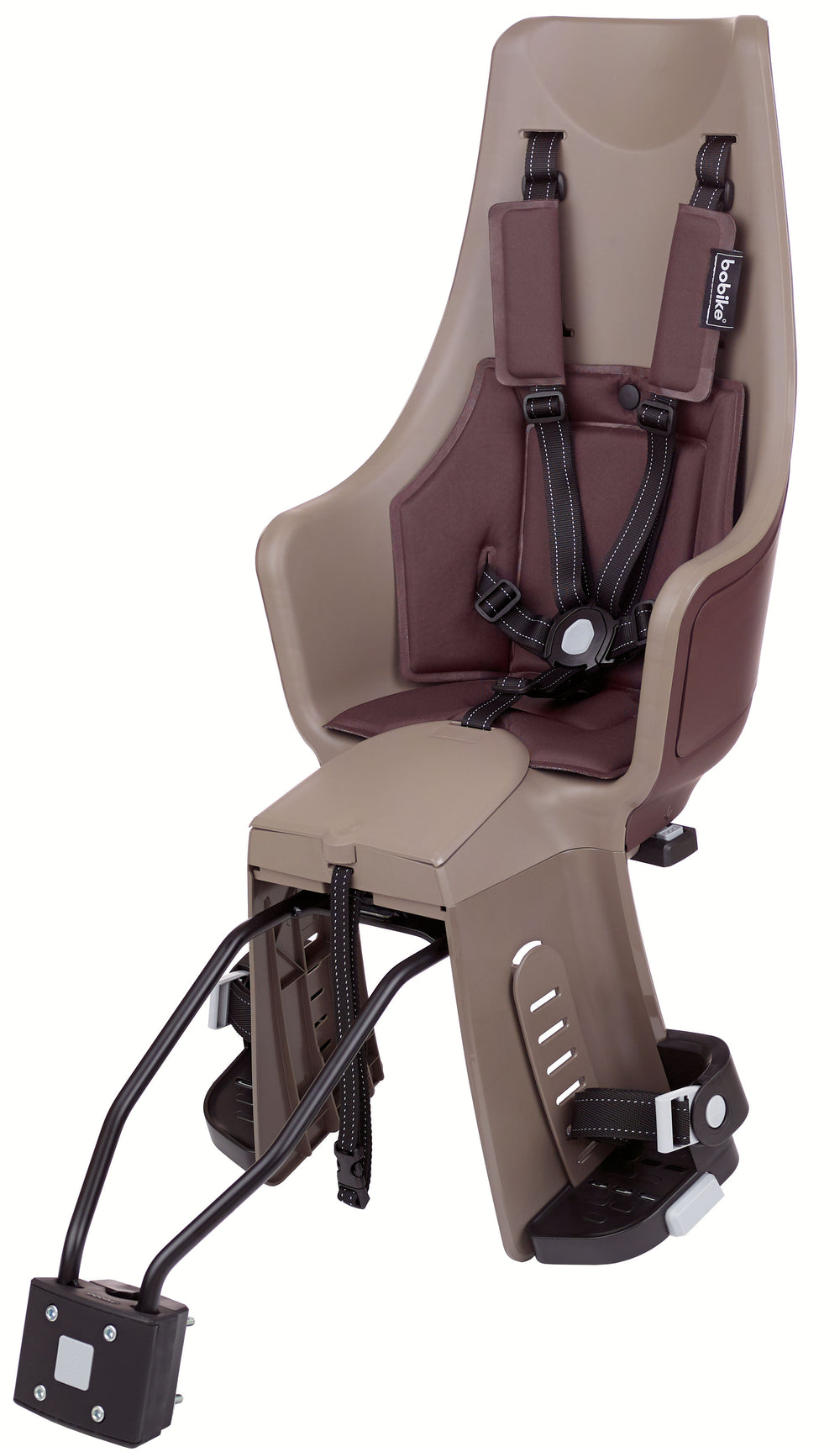 Kinderzitje achter Bobike Maxi Exclusive Plus - toffee bruin - framebevestiging (FF)