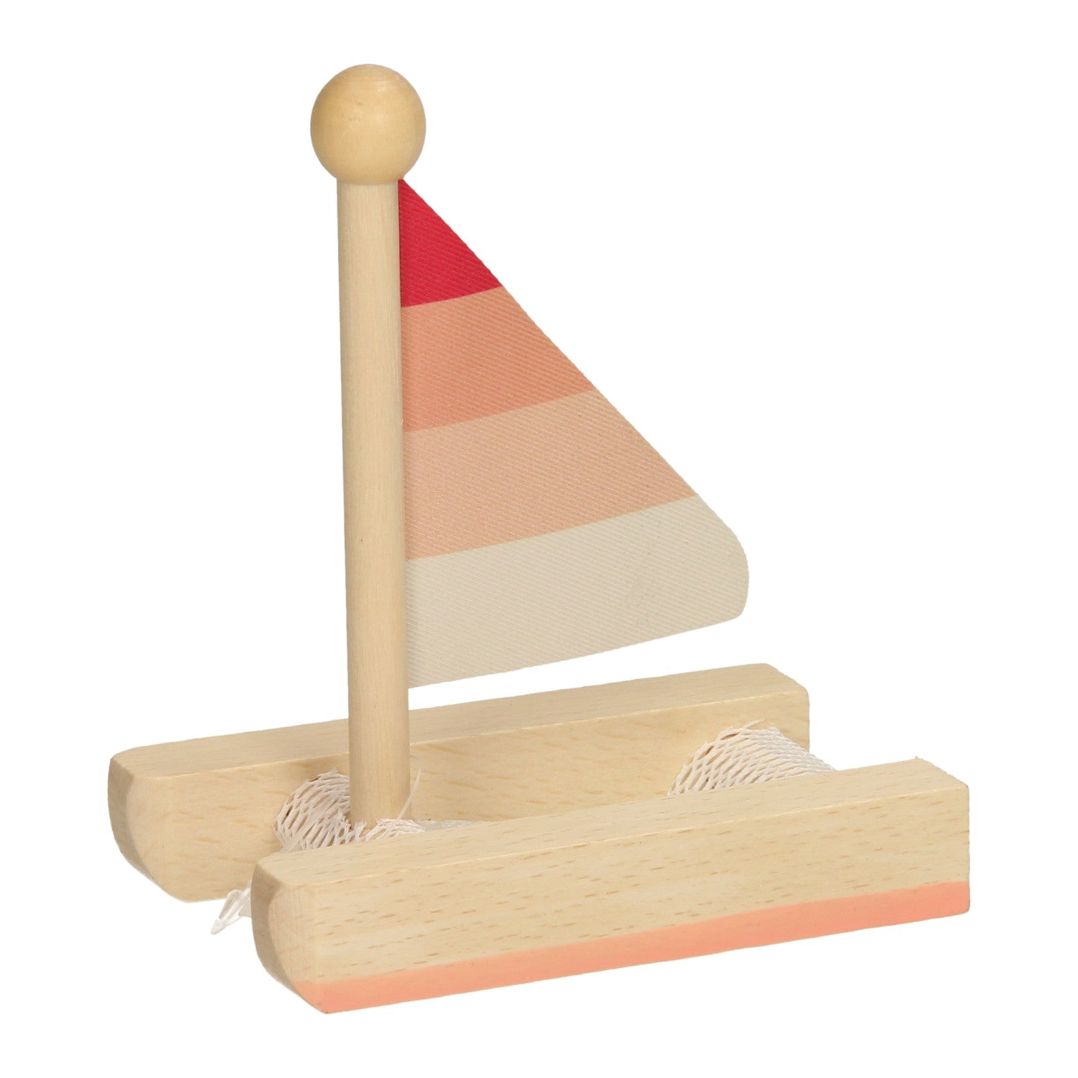 Catamaran hout-rood