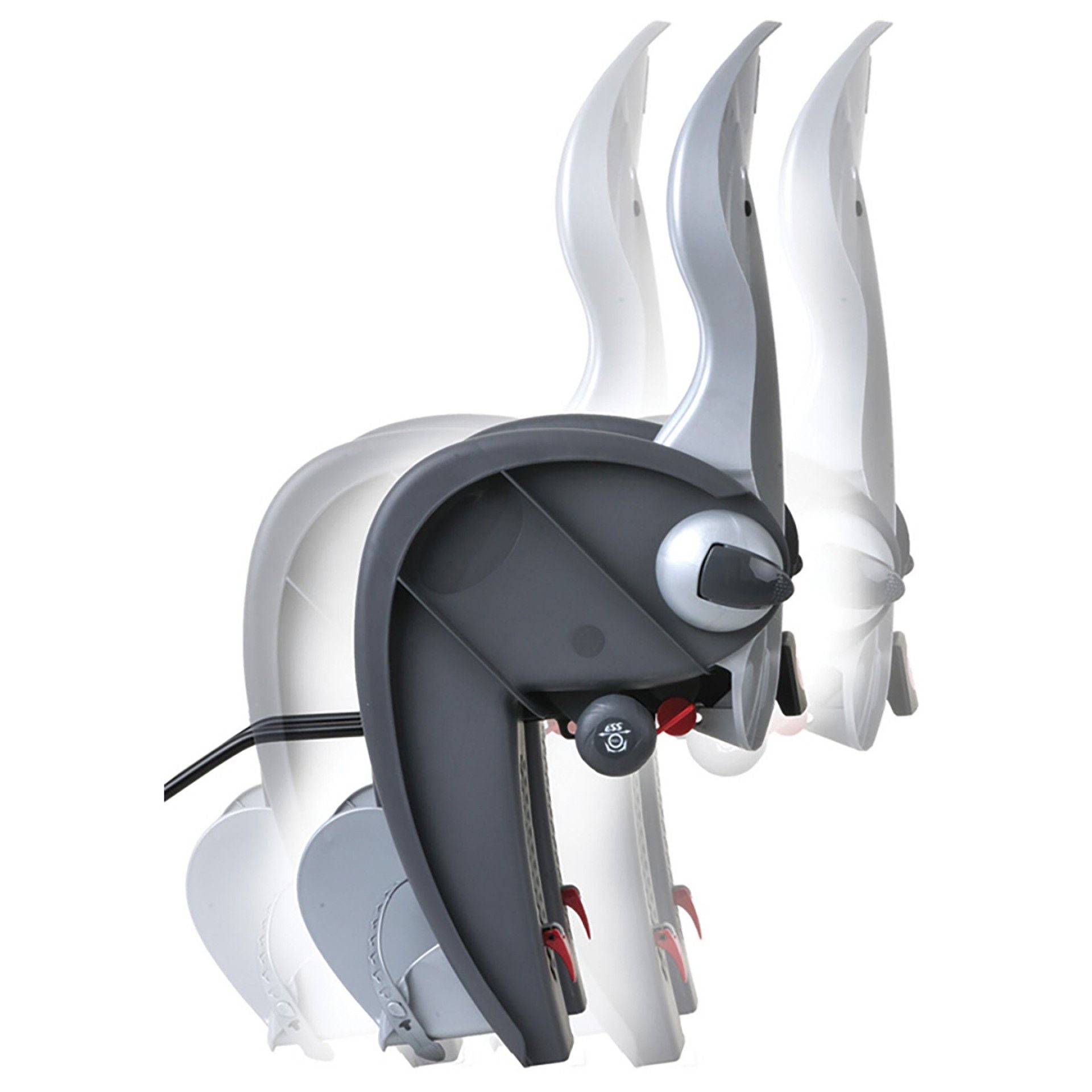 Polisport Kinderzitje achter Wallaby-Evo DeLuxe donkergrijs zilver met framemontage (FF)