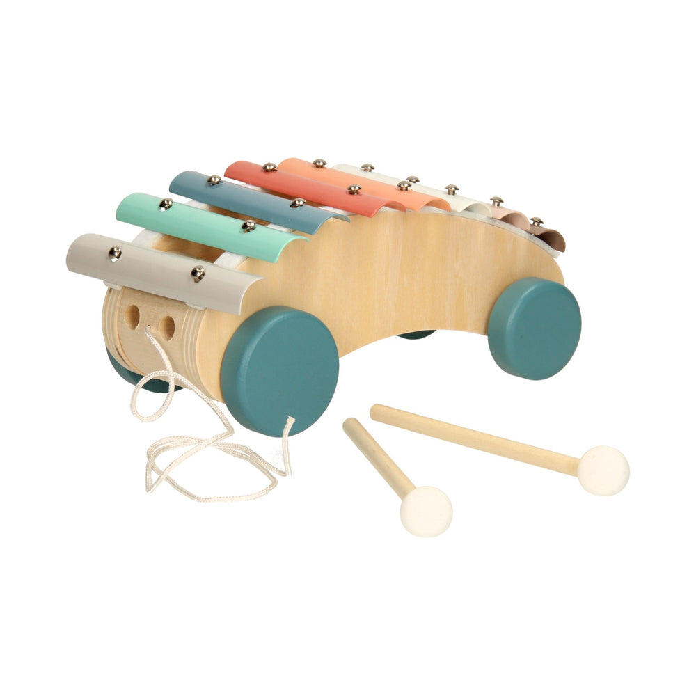 Houten trekvoertuig xylofoon